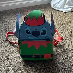 Disney Stitch Kids Backpack - Blue, Green, and Red